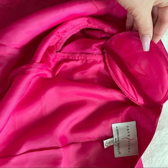 100% silk fuchsia blazer (0031) - Picture 9 of 12